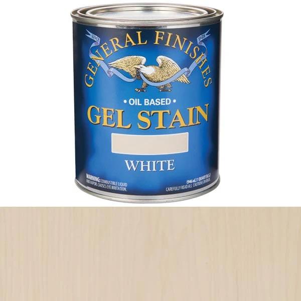 Gel Stain - Oil Based - Color:White - Size:1 Quart